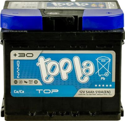 Аккумулятор Topla Top 54Ah R+ 510A (низкобазовый)